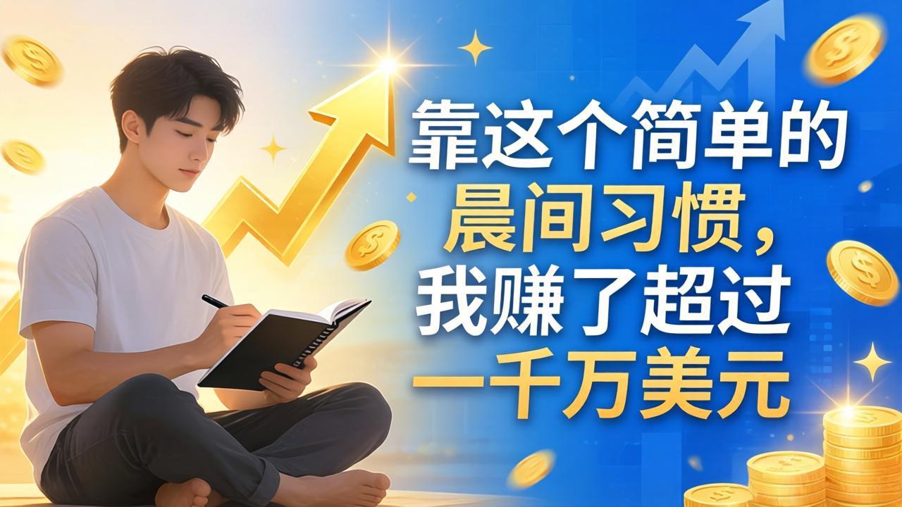 付费文章：靠这个简单的晨间习惯，我赚了超过一千万美元-星辰网创 - 网创副业项目资源站
