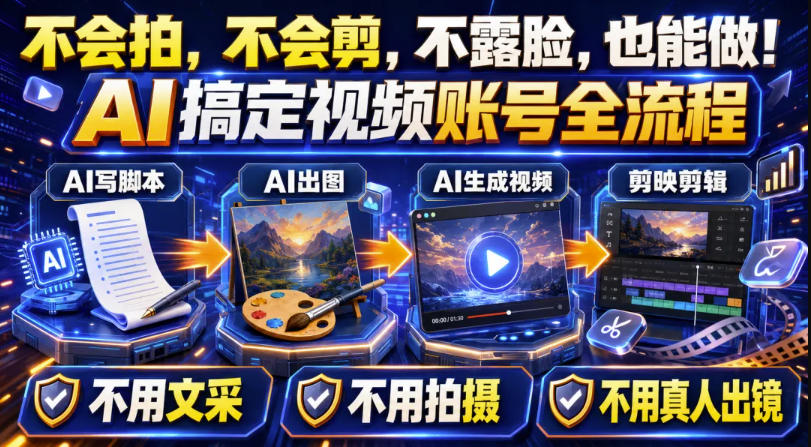 AI短视频起号实战项目,用AI做视频起号,45天涨粉12W,一条广告8.5k,广告接到手软,引流、变现两不误!-星辰网创 - 网创副业项目资源站