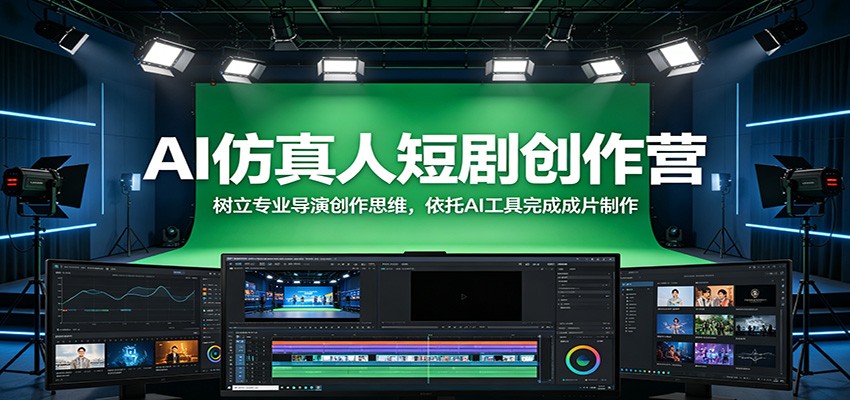 AI仿真人短剧创作营：树立专业导演创作思维，依托AI工具完成成片制作 - 星辰网创 - 网创副业项目资源站-星辰网创 - 网创副业项目资源站