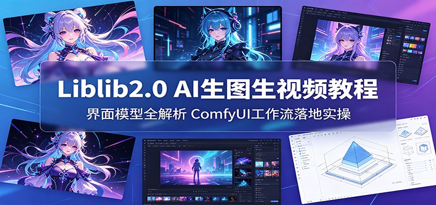 Liblib2.0 AI生图生视频教程:界面模型全解析,ComfyUI工作流落地实操-星辰网创 - 网创副业项目资源站
