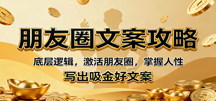 朋友圈文案攻略：底层逻辑，激活朋友圈，掌握人性，写出吸金好文案 - 星辰网创 - 网创副业项目资源站-星辰网创 - 网创副业项目资源站