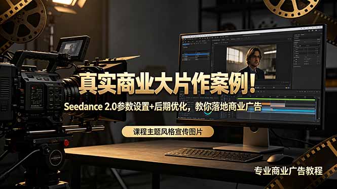 真实商业大片作案例!Seedance 2.0参数设置+后期优化,教你落地商业广告-星辰网创 - 网创副业项目资源站
