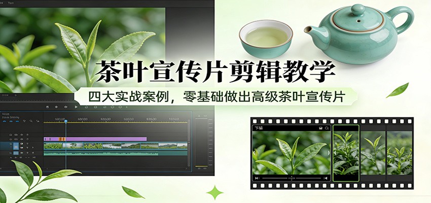 茶叶宣传片剪辑教学：四大实战案例，零基础做出高级茶叶宣传片 - 星辰网创 - 网创副业项目资源站-星辰网创 - 网创副业项目资源站