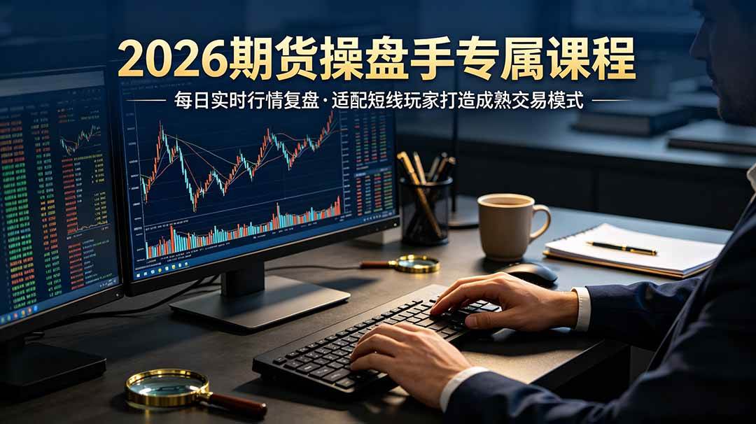 (19300期)2026期货操盘手专属课程-更新7月11,每日实时行情复盘,适配短线玩家打造成熟交易模式-星辰网创 - 网创副业项目资源站