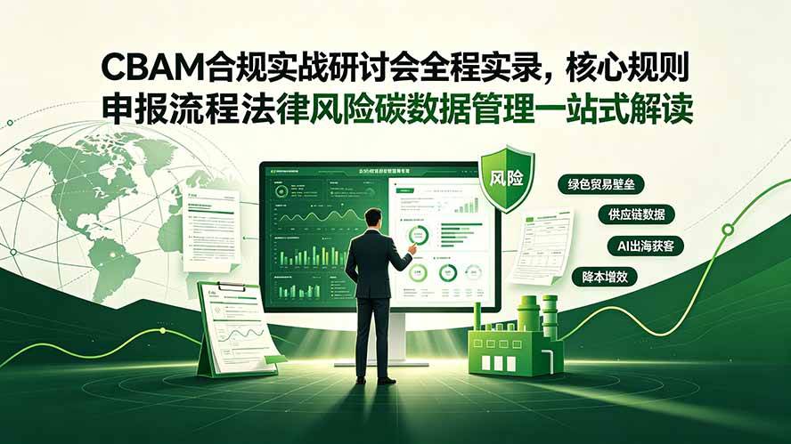 (19235期)CBAM合规实战研讨会全程实录,核心规则申报流程法律风险碳数据管理一站式解读 (19235期)CBAM合规实战研讨会全程实录,核心规则申报流程法律风险碳数据管理一站式解读