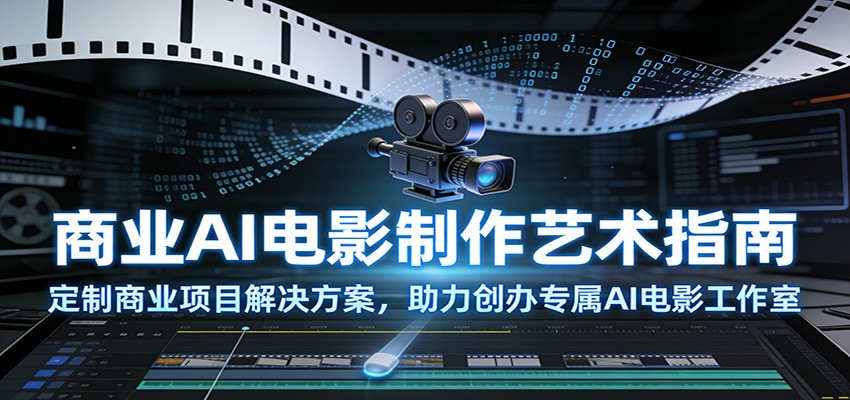商业AI电影制作艺术指南：定制商业项目解决方案，助力创办专属AI电影工作室 - 星辰网创 - 网创副业项目资源站-星辰网创 - 网创副业项目资源站