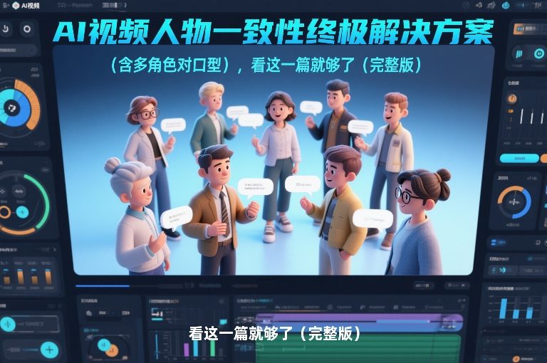AI视频人物一致性终极解决方案(含多角色对口型),看这一篇就够了(完整版)-星辰网创 - 网创副业项目资源站