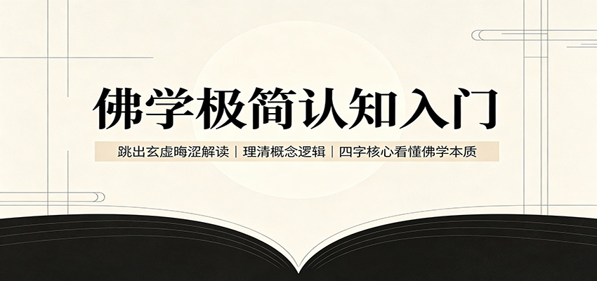 佛学极简认知入门：跳出玄虚晦涩解读，理清概念逻辑，四字核心看懂佛学本质 - 星辰网创 - 网创副业项目资源站-星辰网创 - 网创副业项目资源站