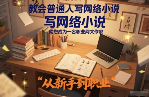 教会普通人写网络小说,助您成为一名职业网文作家