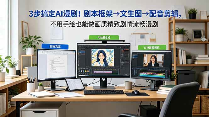 （18866期）3步搞定AI漫剧！剧本框架→文生图→配音剪辑，不用手绘也能做画质精致剧情流畅漫剧 - 星辰网创 - 网创副业项目资源站-星辰网创 - 网创副业项目资源站
