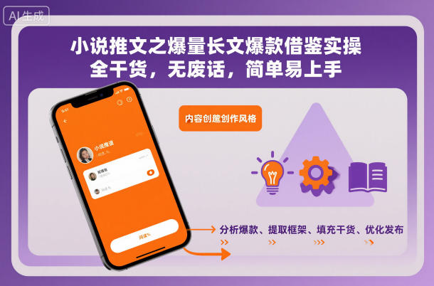 小说推文之爆量长文爆款借鉴实操,全干货,无废话,简单易上手