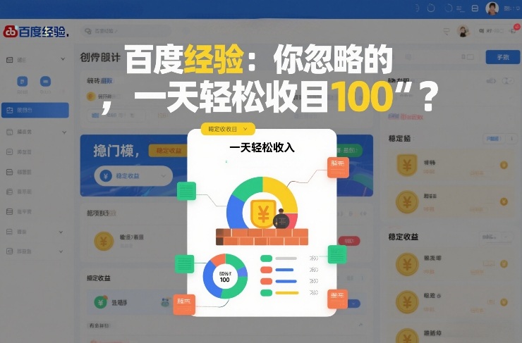 百度经验:你忽略的“搬砖项目”,一天轻松收入100-星辰网创 - 网创副业项目资源站