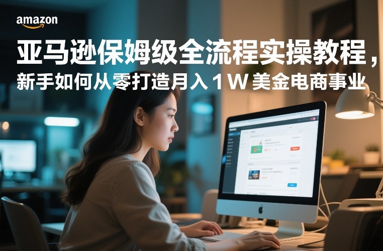 亚马逊保姆级全流程实操教程,新手如何从零打造月入1W美金电商事业-星辰网创 - 网创副业项目资源站