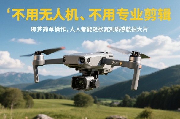 不用无人机、不用专业剪辑,即梦简单操作,人人都能轻松复刻质感航拍大片-星辰网创 - 网创副业项目资源站