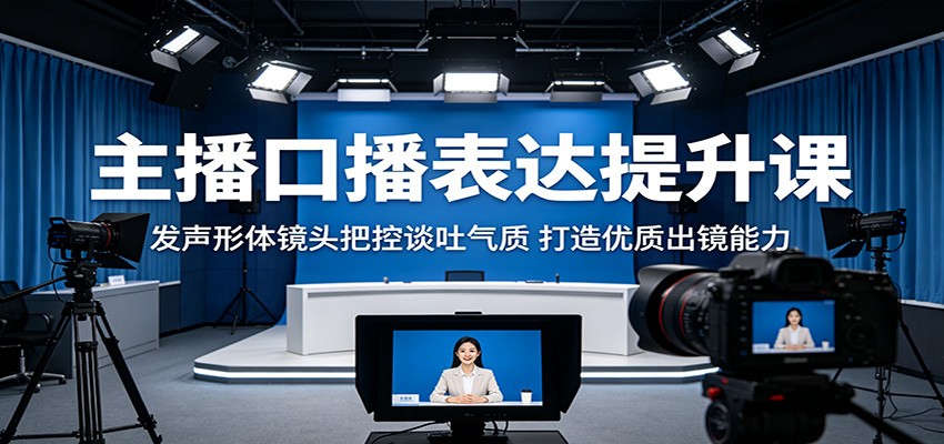主播口播表达提升课：发声形体镜头把控谈吐气质，打造优质出镜能力 - 星辰网创 - 网创副业项目资源站-星辰网创 - 网创副业项目资源站