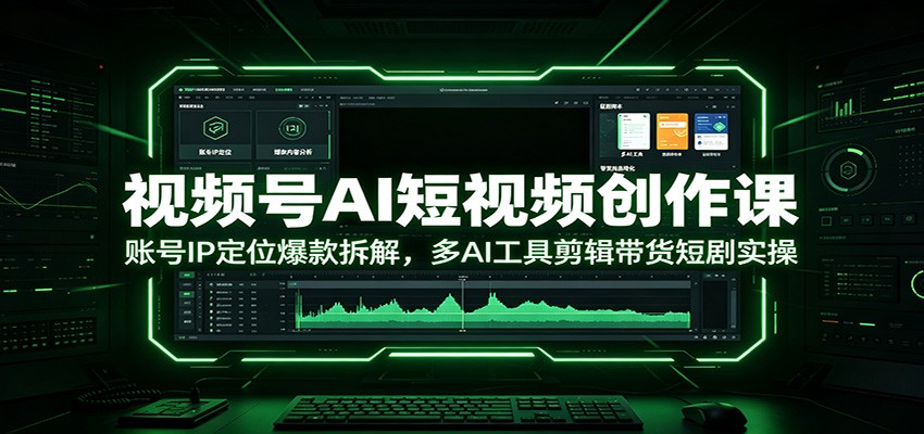 视频号AI短视频创作课:账号IP定位爆款拆解,多AI工具剪辑带货短剧实操-星辰网创 - 网创副业项目资源站