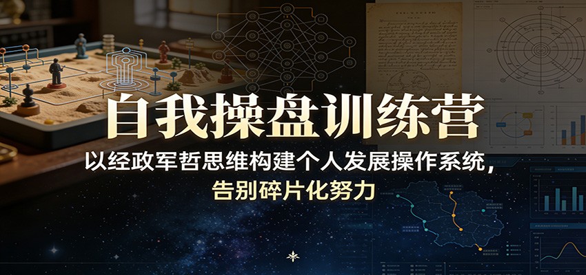 自我操盘训练营：以经政军哲思维构建个人发展操作系统，告别碎片化努力 - 星辰网创 - 网创副业项目资源站-星辰网创 - 网创副业项目资源站