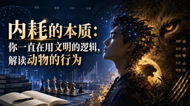 付费文章:内耗的本质:你一直在用文明的逻辑,解读动物的行为-星辰网创 - 网创副业项目资源站