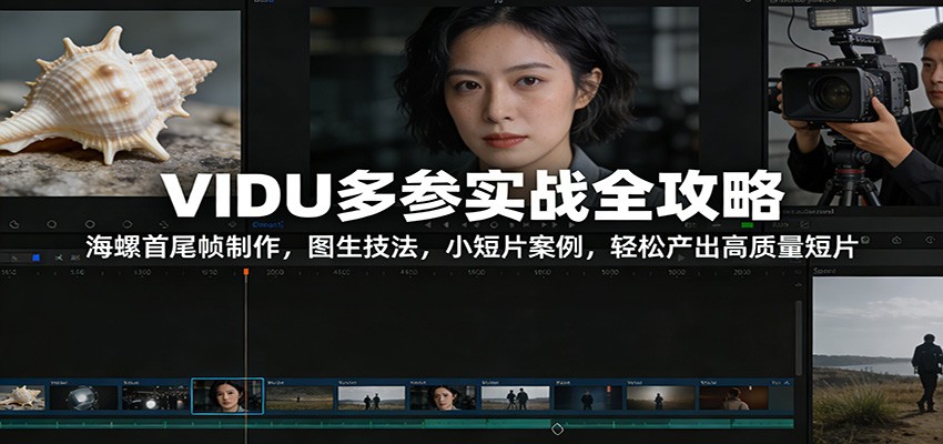 VIDU多参实战全攻略：海螺首尾帧制作，图生技法，小短片案例，轻松产出高质量短片 - 星辰网创 - 网创副业项目资源站-星辰网创 - 网创副业项目资源站
