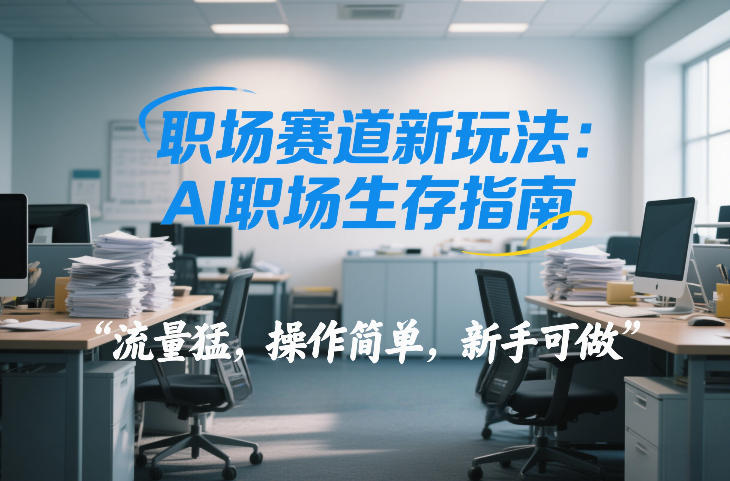 职场赛道新玩法:AI职场生存指南,流量猛,操作简单,新手可做-星辰网创 - 网创副业项目资源站