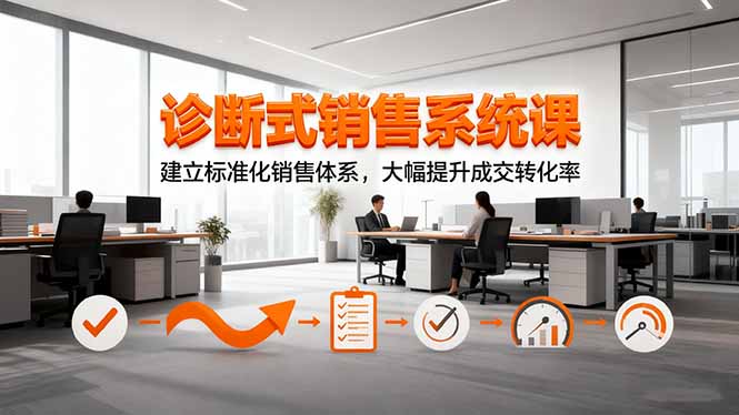 诊断式销售系统课，建立标准化销售体系，大幅提升成交转化率 - 星辰网创 - 网创副业项目资源站-星辰网创 - 网创副业项目资源站