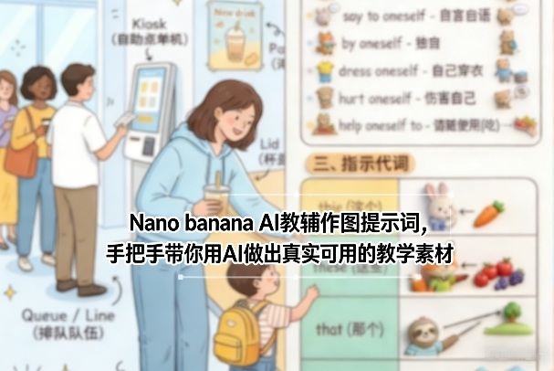 Nano banana AI教辅作图提示词,手把手带你用AI做出真实可用的教学素材-星辰网创 - 网创副业项目资源站