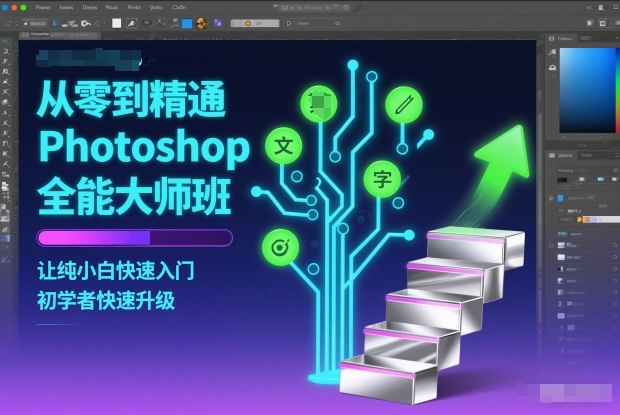 从零到精通Photoshop全能大师班,让纯小白快速入门,初学者快速升级-星辰网创 - 网创副业项目资源站