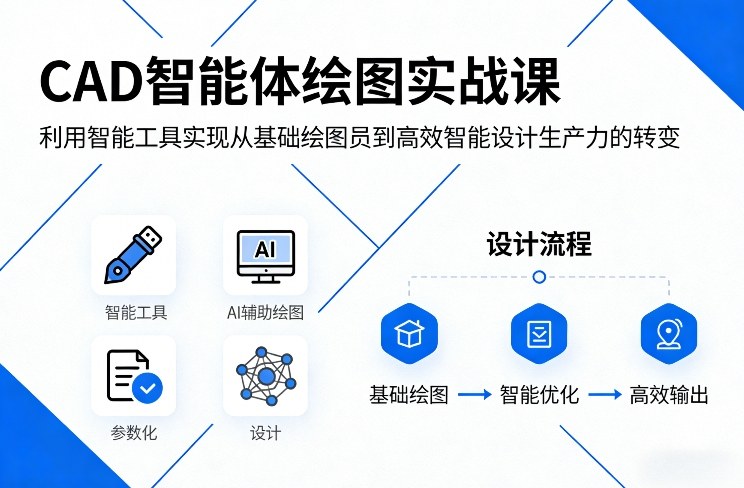 CAD智能体绘图实战课,利用智能工具,实现从基础绘图员到高效智能设计生产力的转变-星辰网创 - 网创副业项目资源站