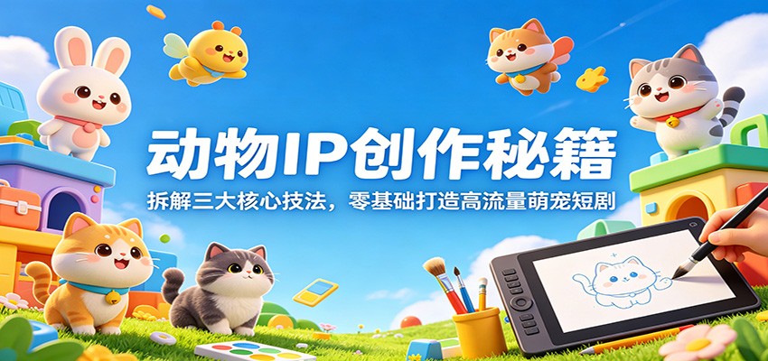 动物IP创作秘籍：拆解三大核心技法，零基础打造高流量萌宠短剧 - 星辰网创 - 网创副业项目资源站-星辰网创 - 网创副业项目资源站