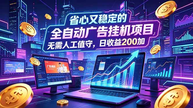(18899期)全自动广告挂机项目,全程无需人工值守。稳定创收每日收益200+-星辰网创 - 网创副业项目资源站