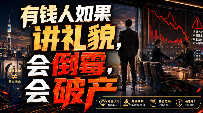 付费文章:有钱人如果讲礼貌,会倒霉,会破产-星辰网创 - 网创副业项目资源站