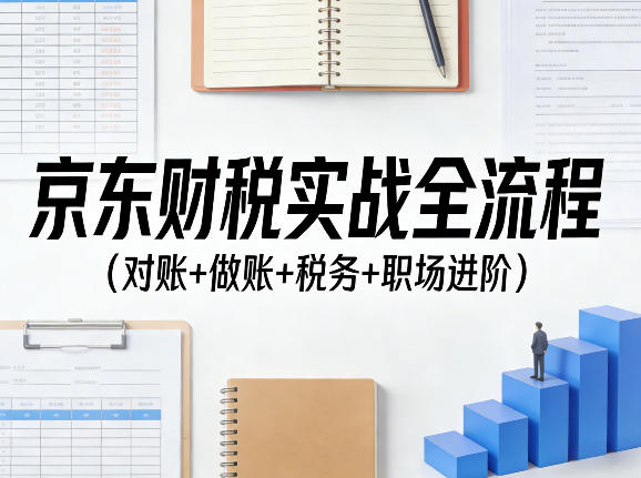 京东财税实战全流程(对账+做账+税务+职场进阶)-星辰网创 - 网创副业项目资源站