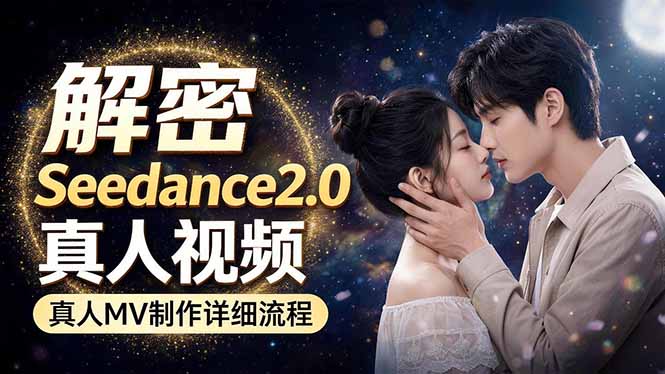 Seedance 2.0电影级真人 MV全流程拆解:提示词、运镜、粒子特效,手把手实操-星辰网创 - 网创副业项目资源站